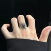 Модный Стиль Потертое Ретро Кольцо Мужское Модные Бренды Открытое Регулируемое Хип-Хоп Стильное Кольцо на Указательный Палец