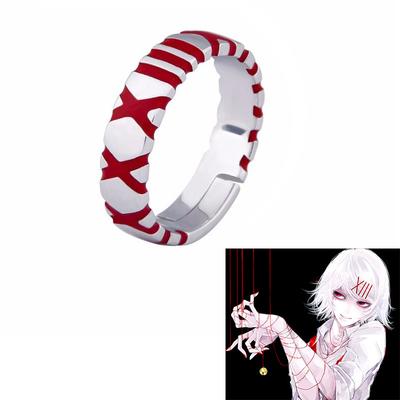 Аниме Cos Tokyo Ghoul Boy Регулируемое кольцо на палец для женщин и мужчин Косплей Ювелирные изделия