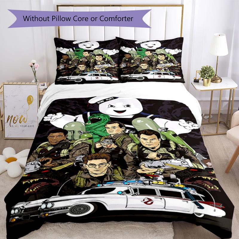 Ghostbusters Bedding Set Perfect for Dormitory Machine Washable Perfect Gift for Friends Family