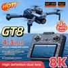 Для оригинального дрона GT8 8K, профессиональный, с двумя камерами, FPV, GPS, бесщеточный двигатель, зависание по оптическому потоку, складной квадрокоптер, 4K, 6K, 8K, RC дрон