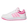adidas Hoops 3.0 K Простые Стильные Удобные Низкие Детские Баскетбольные Кроссовки Детские Кроссовки Белый Blessing-Розовый Пульс-Пурпурный IG3827