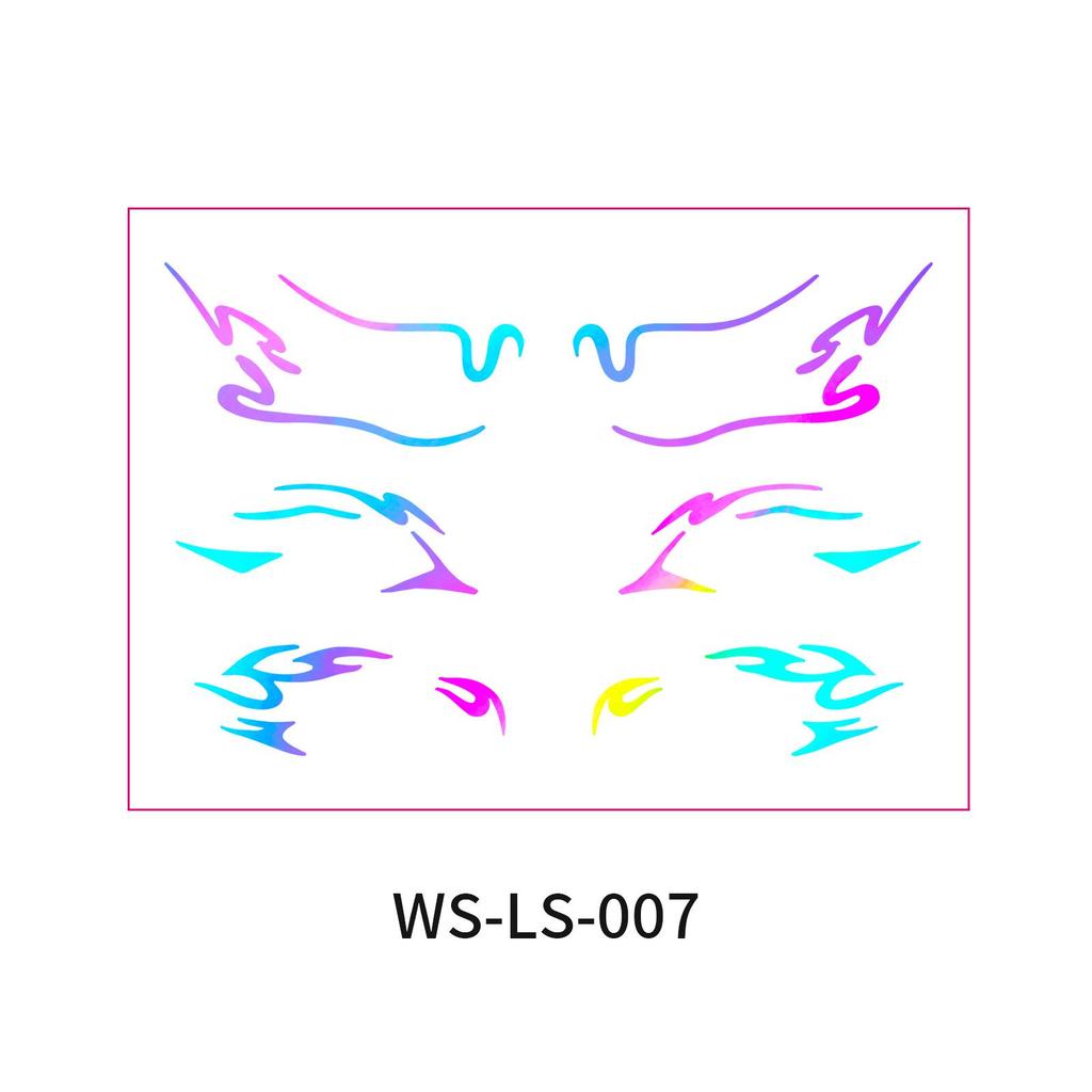 Европейско-американский трансграничный музыкальный фестиваль - Лазерные наклейки для подводки глаз - Водонепроницаемые и стойкие одноразовые татуировки