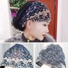 Lace Muslim Cap Flowers Turban Fashion Prayer Hat  Women