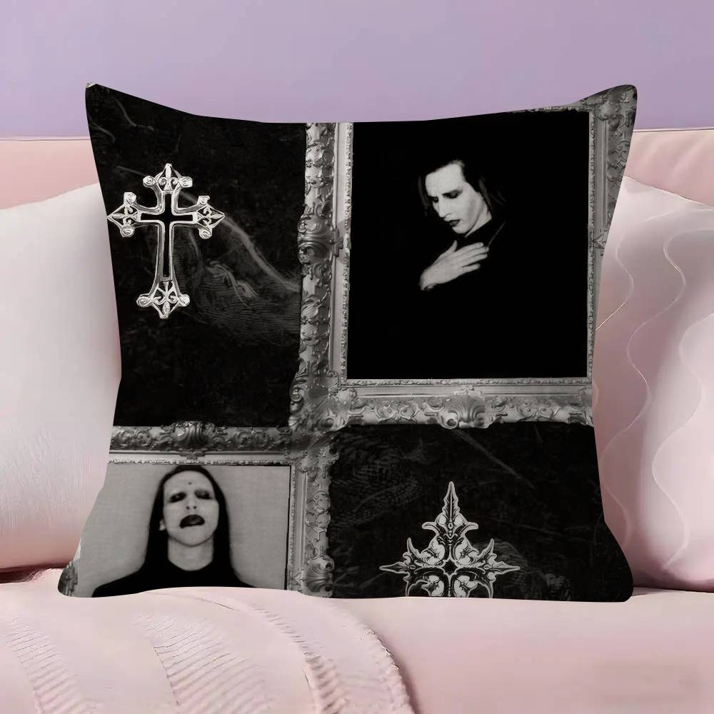 Классическая рок-группа M-Marilyn M-Manson Наволочка Декоративная Подушка Диван Домашний Декор чехол наволочки