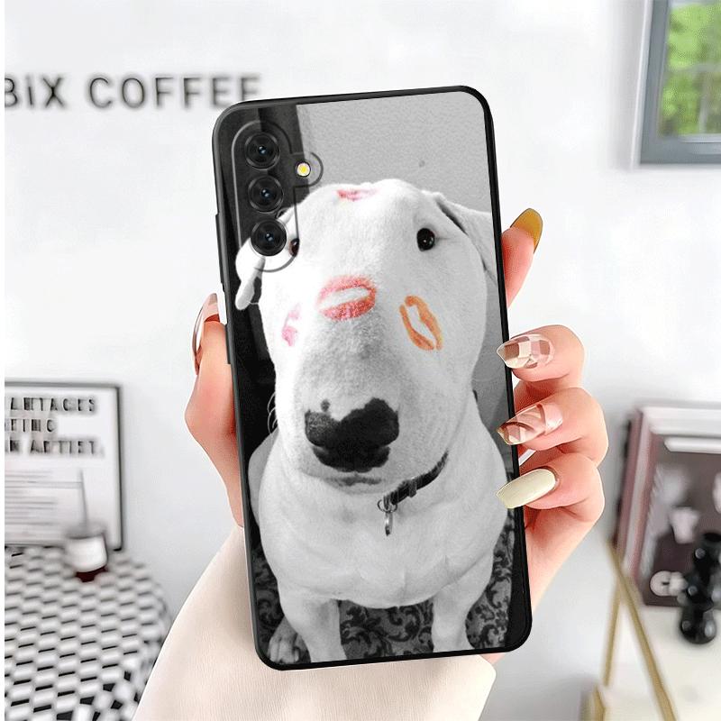 Bull Terrier Dog Cute Puppies Soft Phone Case for Samsung A17 A37 A57 A16 A26 A36 A56 A15 A25 A35 A55 A14 A24 A34 A54 A13 A23 A3