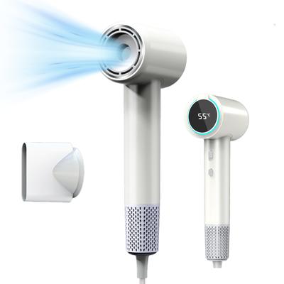 Фен для волос 110000 об/мин высокоскоростной бесщеточный двигатель отрицательный ионизатор фен для быстрой сушки, бесшумный термоконтроль фен для волос