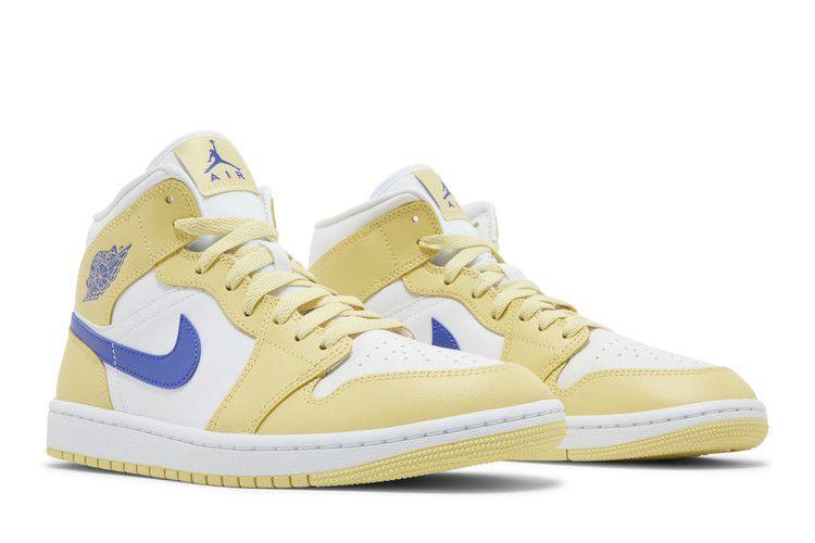 Women's Sneakers Jordan 1 Mid Lemon Wash Lapis (Women's) Lemon Wash/Lapis-White