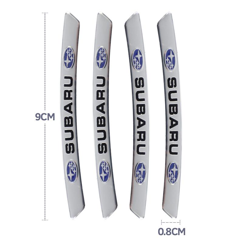 4Pcs Car Wheel Hub Rim Badge Stickers Decals Decoration For Subaru Impreza Legacy WRX STI BRZ Forester XV Outback Levorg Ascent