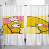Домашний интерьер Кухня Шторы для гостиной 2 шт. Плотные шторы Дверная штора P-psyduck Разделение Спальня Украшение