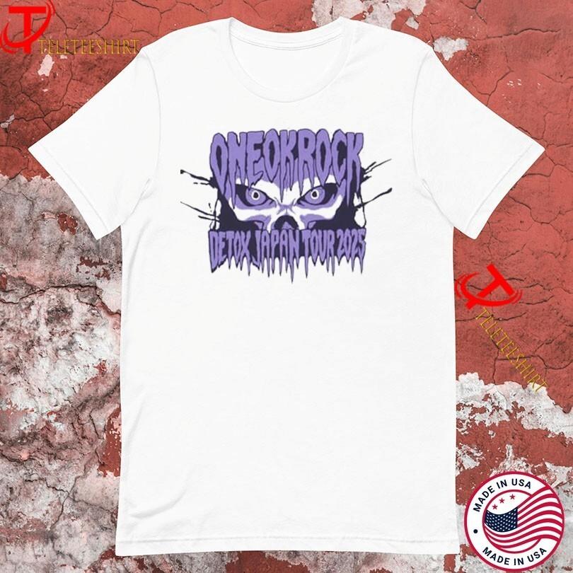 One OK Rock Detox Japan Tour 2026 Футболки с изображением черепа S-5XL Разноцветные