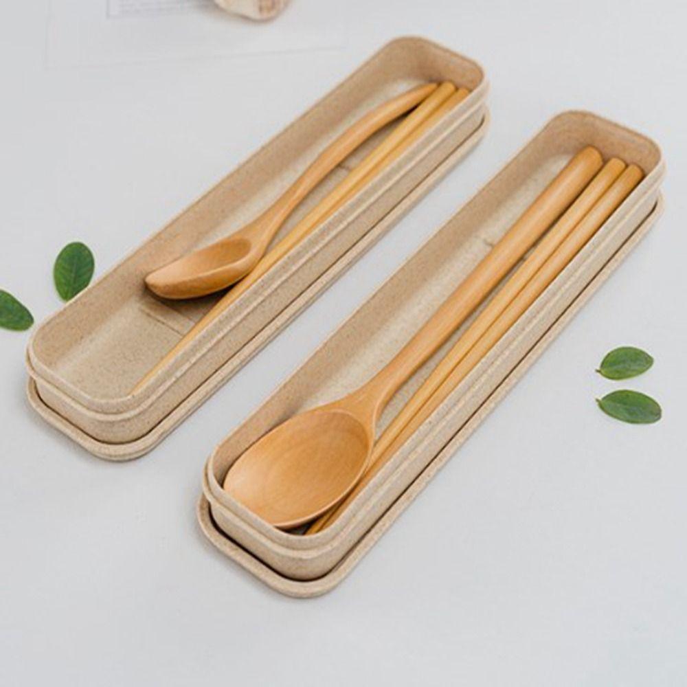 Натуральная деревянная вилка палочки для еды набор для ужина ручной работы новый рис супы ложка кухонные принадлежности