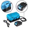 2 IN 1 Battery Backpack Portable Power Supply&Charger. 4 Charging Port,4X RUN TIME,fit for 18-20V Battery