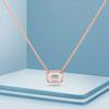 D Цвет Настоящее 2-4CT Изумрудная Огранка Муассанит Ожерелье для Женщин S925 Серебряная Алмазная Цепочка На Шею Ожерелья Изысканные Ювелирные Изделия