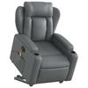 VidaXL Fauteuil inclinable de massage Gris Similicuir 3204554