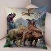Car Sofa Home Pillowcase Jurassic Dinosaur Cushion Cover Decorative Wildlife Print