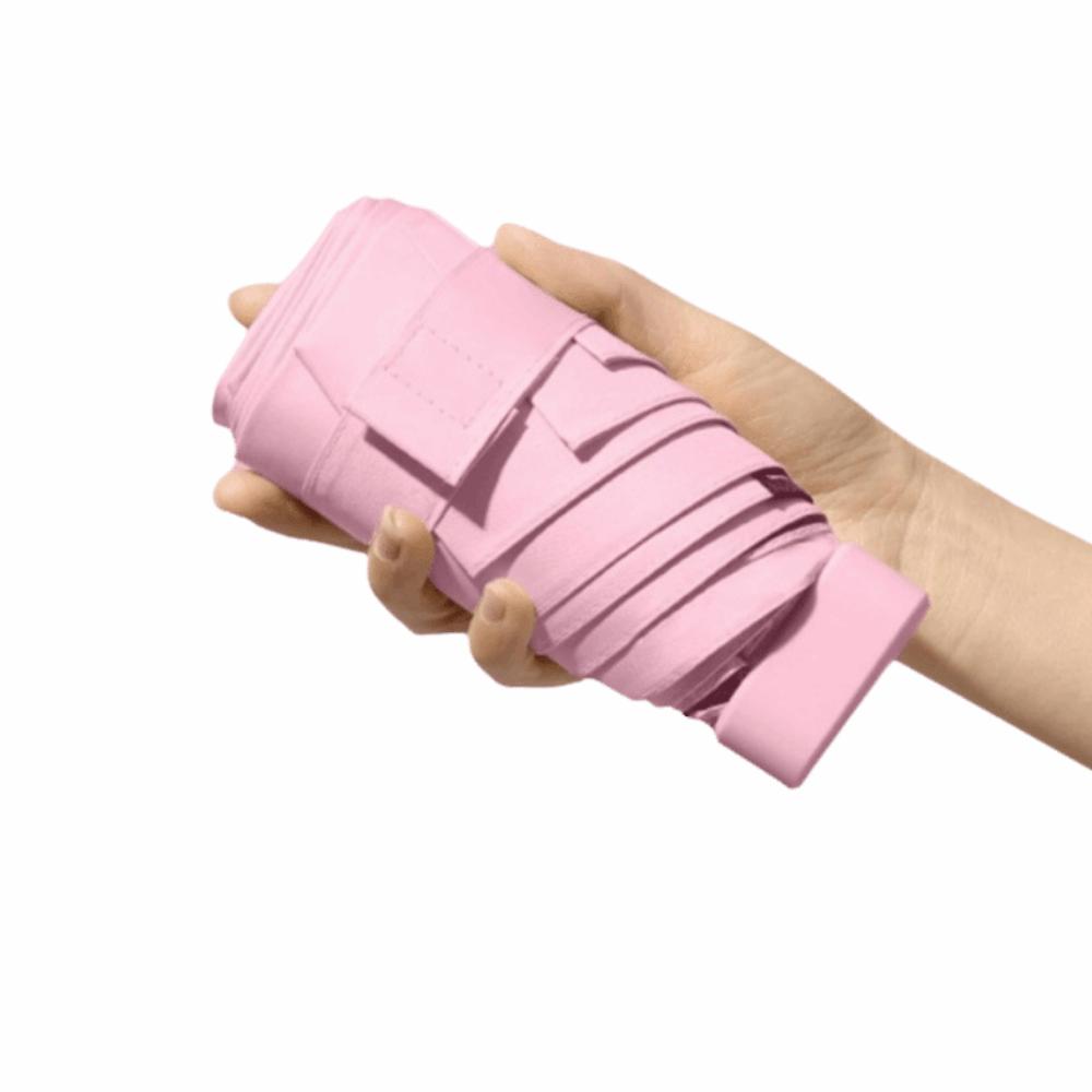 Пятислойный мини-зонт от солнца UPF50, ручной зонт-парасоль, практичный складной карманный зонт для улицы