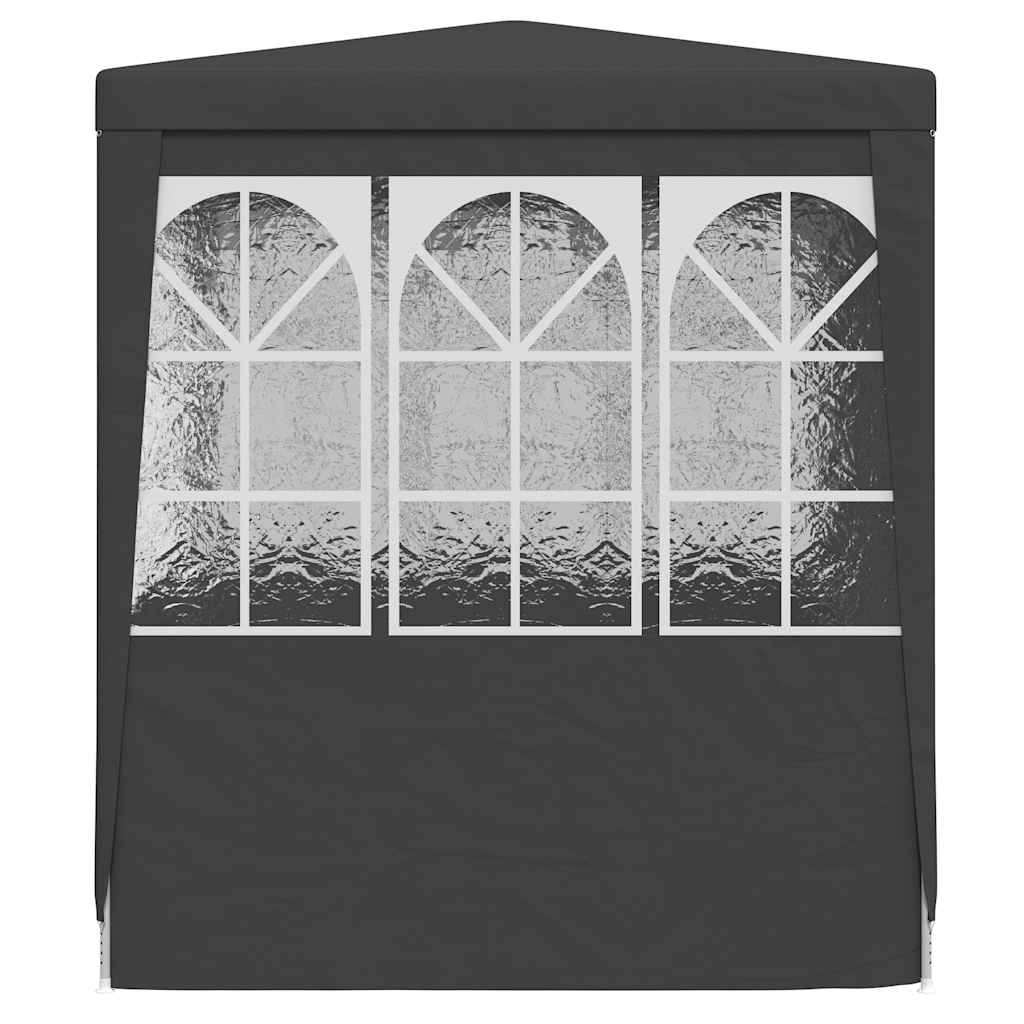 Professional Party Tent with Side Walls 2.5 * 2.5 m Anthracite 90 g m²