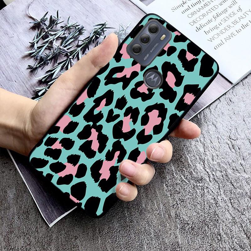 Leopard Phone Case For Motorola G Stylus 5G G Play G35 G45 G54 G24 G86 G04S E13 E14 E32 E32S