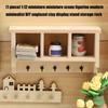 Hanger Wooden Miniature Accessories Wall Mounted Shelf Storage Solution For 1/12 Scale Tiny Rooms