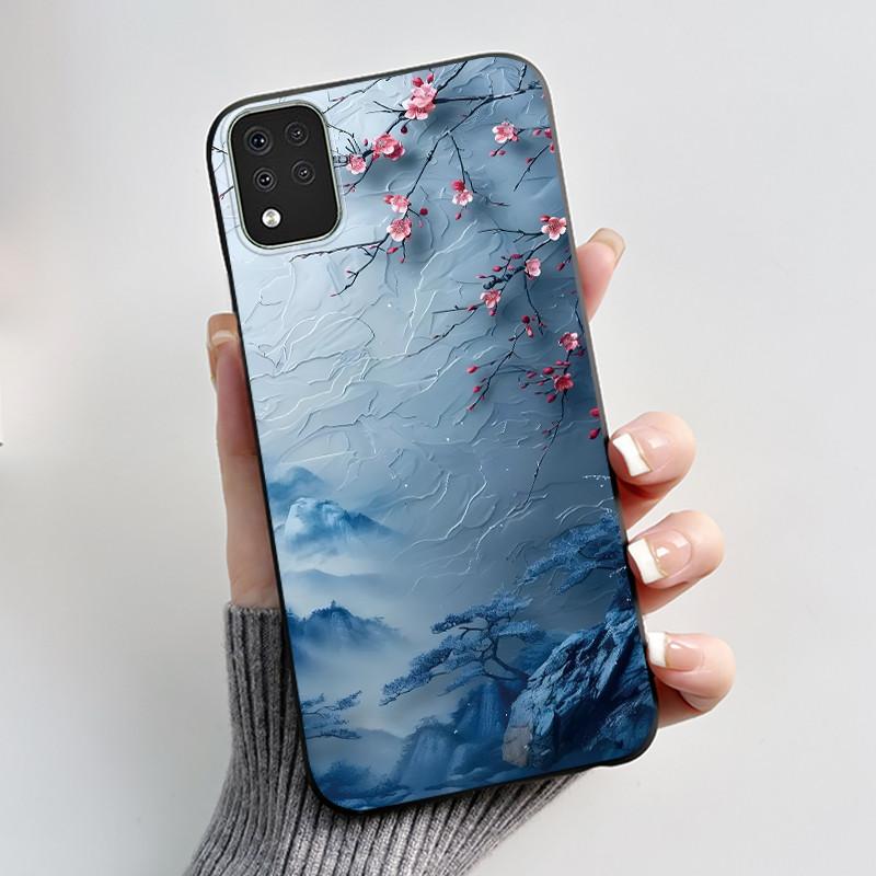 Милый Чехол Для LG K42 Capa LG Q52 Fundas LG K52 Coque LG K62 Печатный Корпус Защитная Крышка Мягкий Силикон Мультяшный Черный Корпус