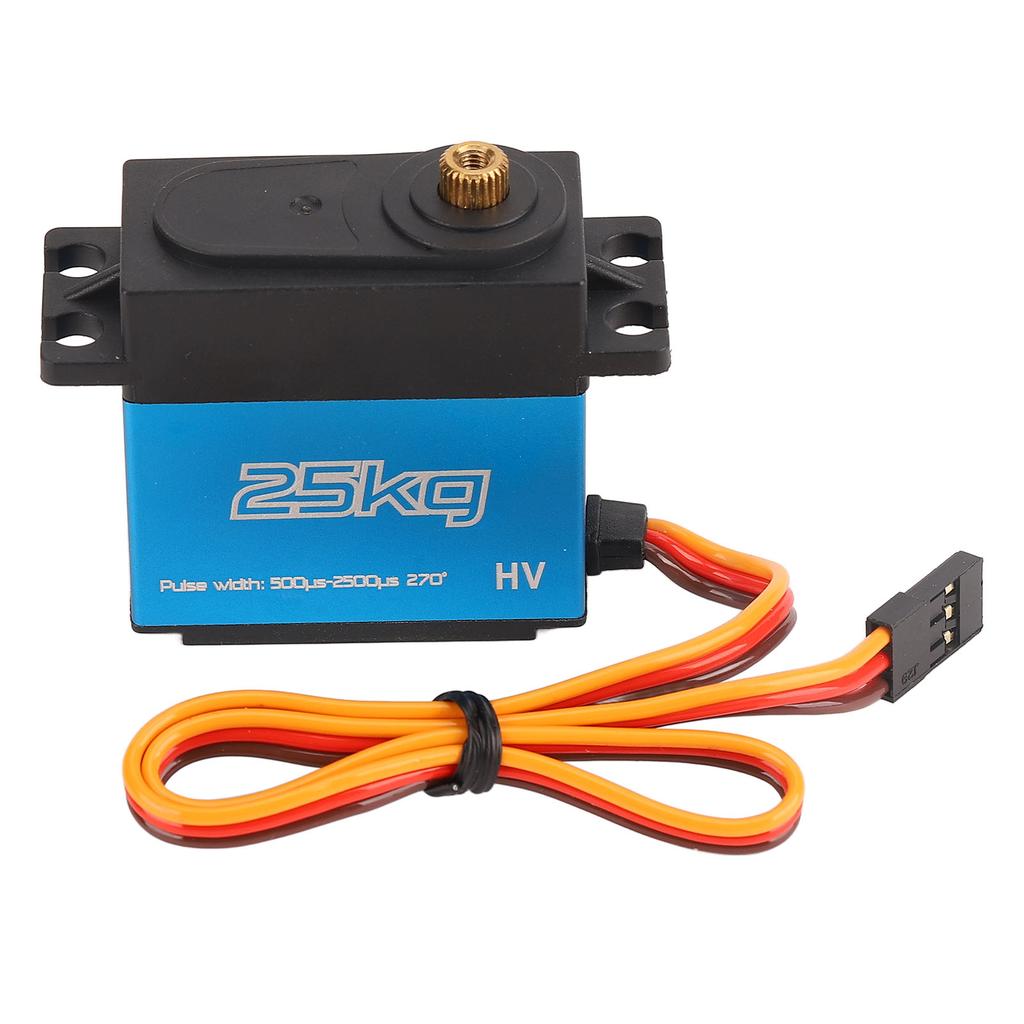 Металлический сервопривод 25 кг Полностью цифровой Водонепроницаемый Вращение на 270 градусов с рычагом 25T для ЧПУ