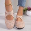 Женские балетки с острым носком, однотонные трикотажные туфли без застежек, повседневные дышащие балетки, женская обувь, лоферы, Zapatos De Mujer