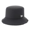 Newera Bucket Hat Reversible 14110200 NER33C3223 Black Plain Muji Mink Fleece ONSPOTZ Hat Special Order Original Product Newera Deep Wide Brim Summer