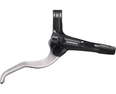 SHIMANO Тормозная ручка черная правая ручка только на 2 пальца гидравлическая EBLMT401RL BL-MT401 (Серебряный рычаг)
