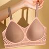 Ultra-thin Latex Lingerie Gathering Collection Side Breast Anti-sagging Beauty Back Seamless Bra Without Steel Ring Bra Women