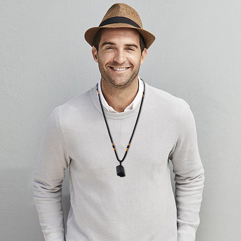 Ожерелье из натурального черного турмалина Подвеска из черного турмалина