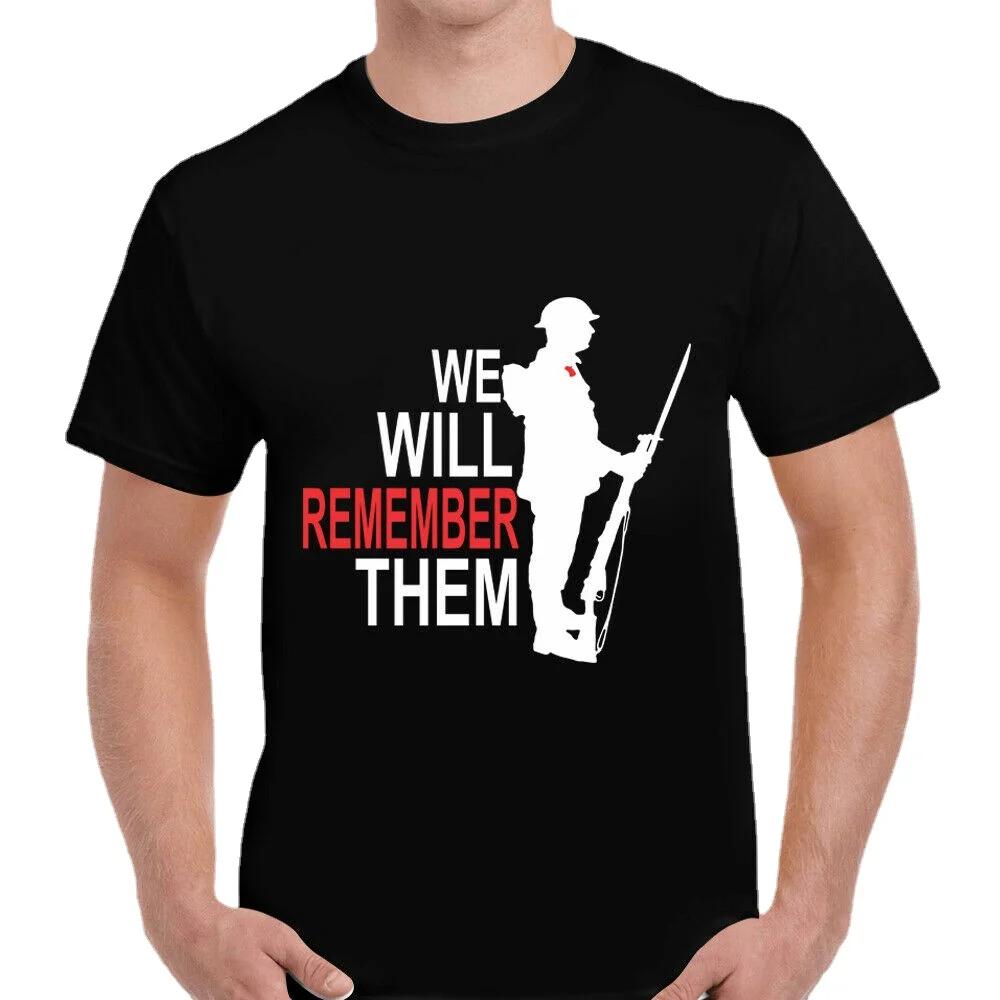 Remembrance Day Sunday Poppy Soldier War TShirt Summer Cotton Short Sleeve ONeck Mens T Shirt New S3XL