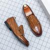 New Arrival Mens Loafers Punk Style Man Formal Shoes Slip-On Men Dress Shoes Outdoor Monk Strap Shoes Versatile Driving Footwear