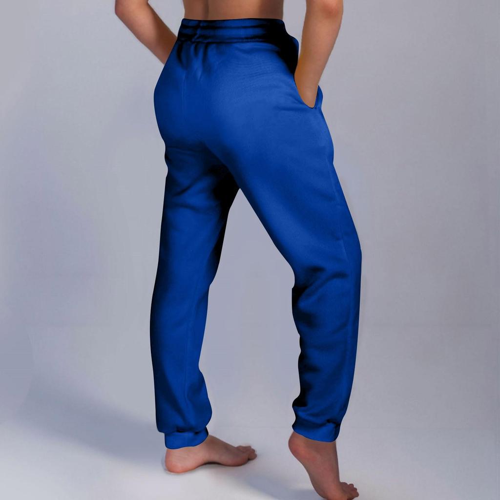 Women's Casual Pants High-waisted Belted Jogging Pants With Pockets