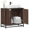 VidaXL Bathroom Vanity Unit Brown Oak 65x33x60 Cm, Bathroom Sink Cabinet, Bathroom Furniture 849268