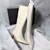 2024 Pointed But Knee Boots Knight Korean Version Fine Heel Temperament Side Zipper High Boots