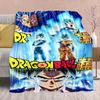 Фланелевое одеяло из аниме Dragon Ball - Мягкое, теплое, идеально подходит для дивана, постельного белья, кемпинга, путешествий, офиса, домашнего декора -QJY