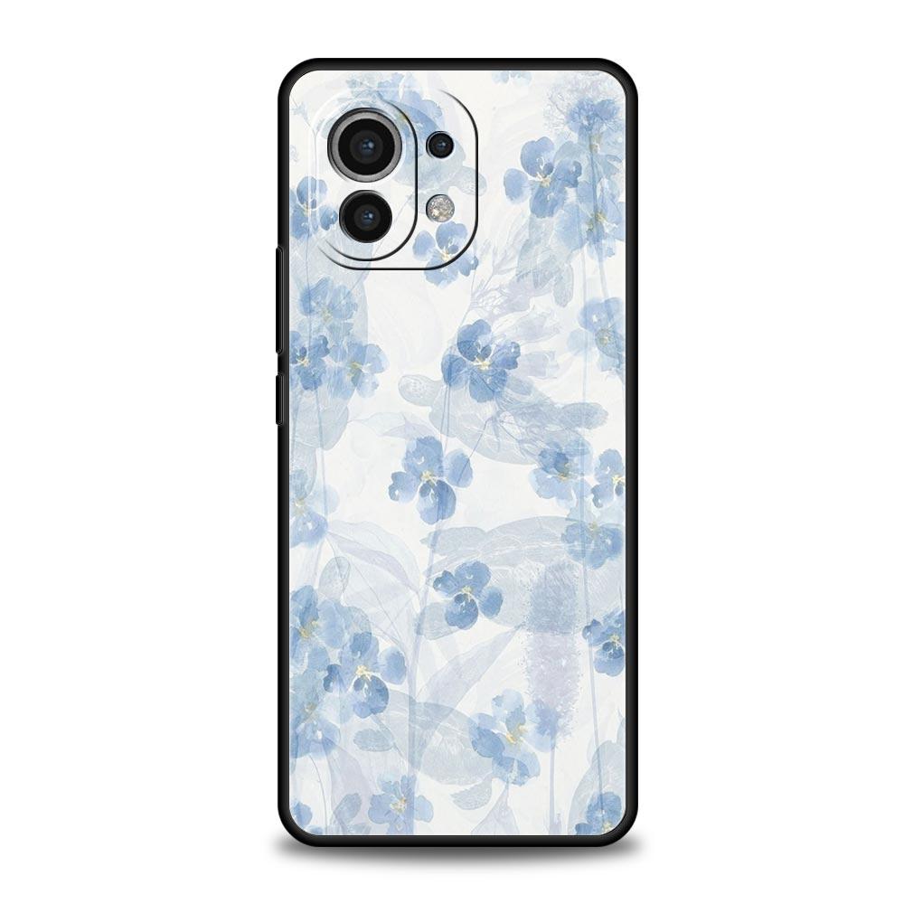 Чехол для телефона для Xiaomi Mi 15 14 13 12 11 Lite 14T 13T 12T 11T Pro Poco X7 X6 X5 X3 Pro F6 F5 F4 Мягкий Бледный Маленький Цветок