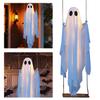 Halloween Hanging Outdoor Halloween Decorations with String Lights Ghosts Decorations Ghost Ornaments for Porch/Yard/Trees