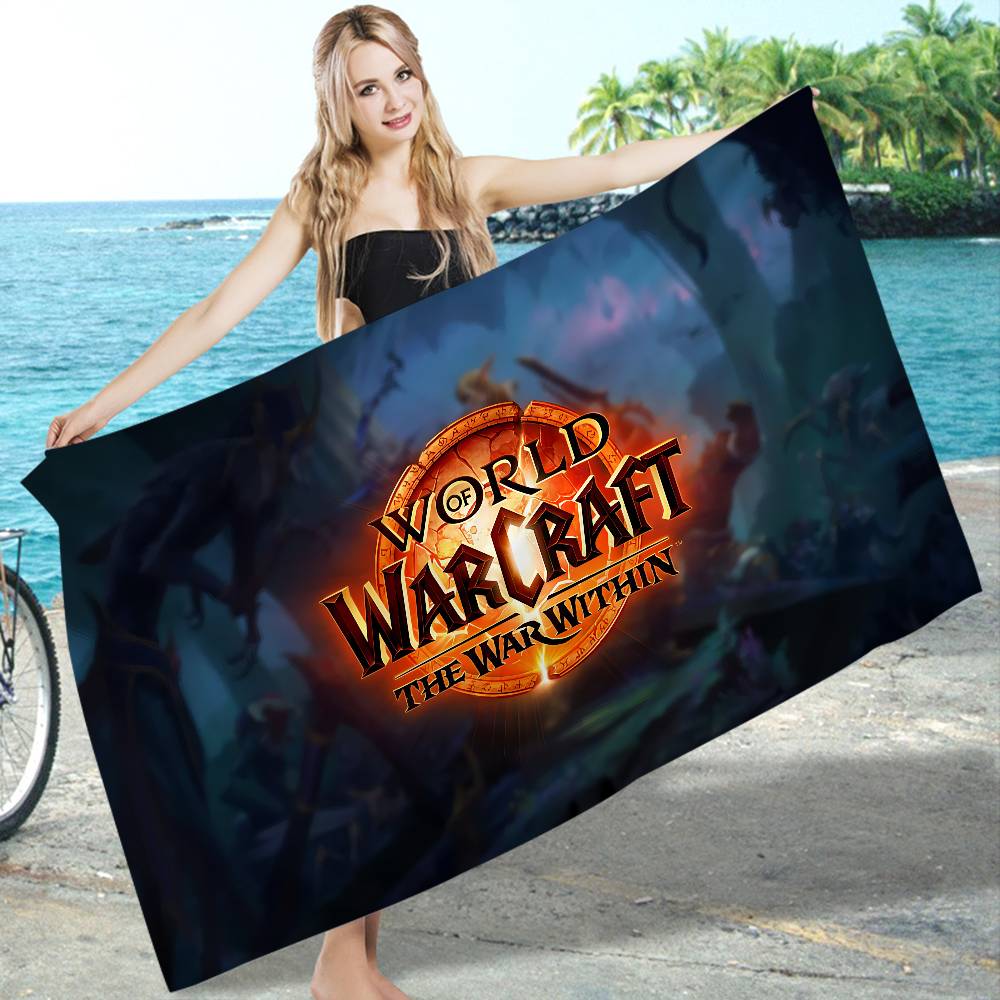 W-World of W-Warcraft Игра Большие Микрофибровые Пляжные Полотенца Быстросохнущее Полотенце Песок Пляжные Полотенца Полотенце для Бассейна для Путешествий Пляж Бассейн Йога