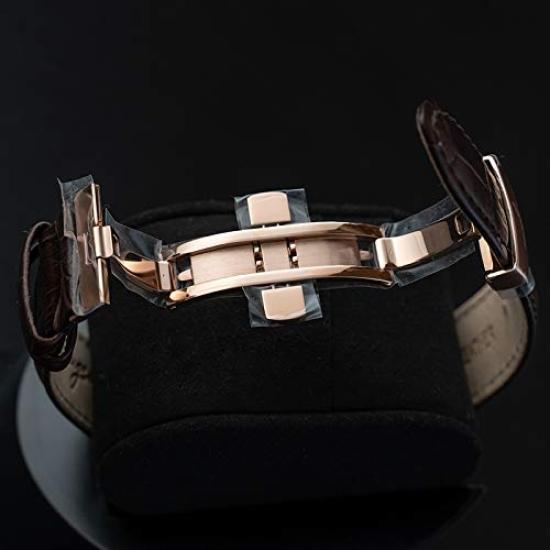 Часы SUGESS с хронографом и фазами Луны, механические аналоговые часы с циферблатом Panda, кожаный ремень, роскошная задняя часть, 40 мм, многофункциональные мужские прозрачные часы