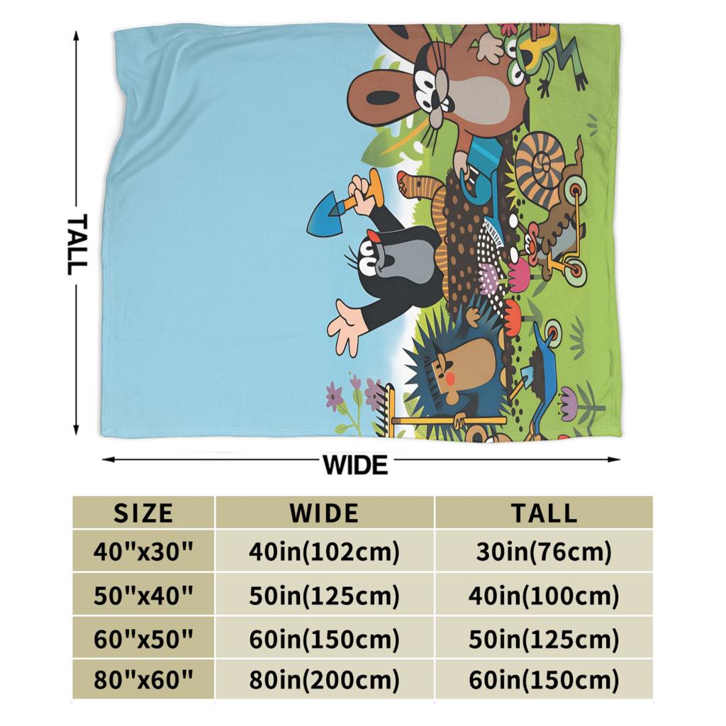Czech Cartoon Krtek Mole Blanket Spring Cozy Throw Blanket For Boy Girl Chair Sofa Bed Flannel Bedspread Bed Cover