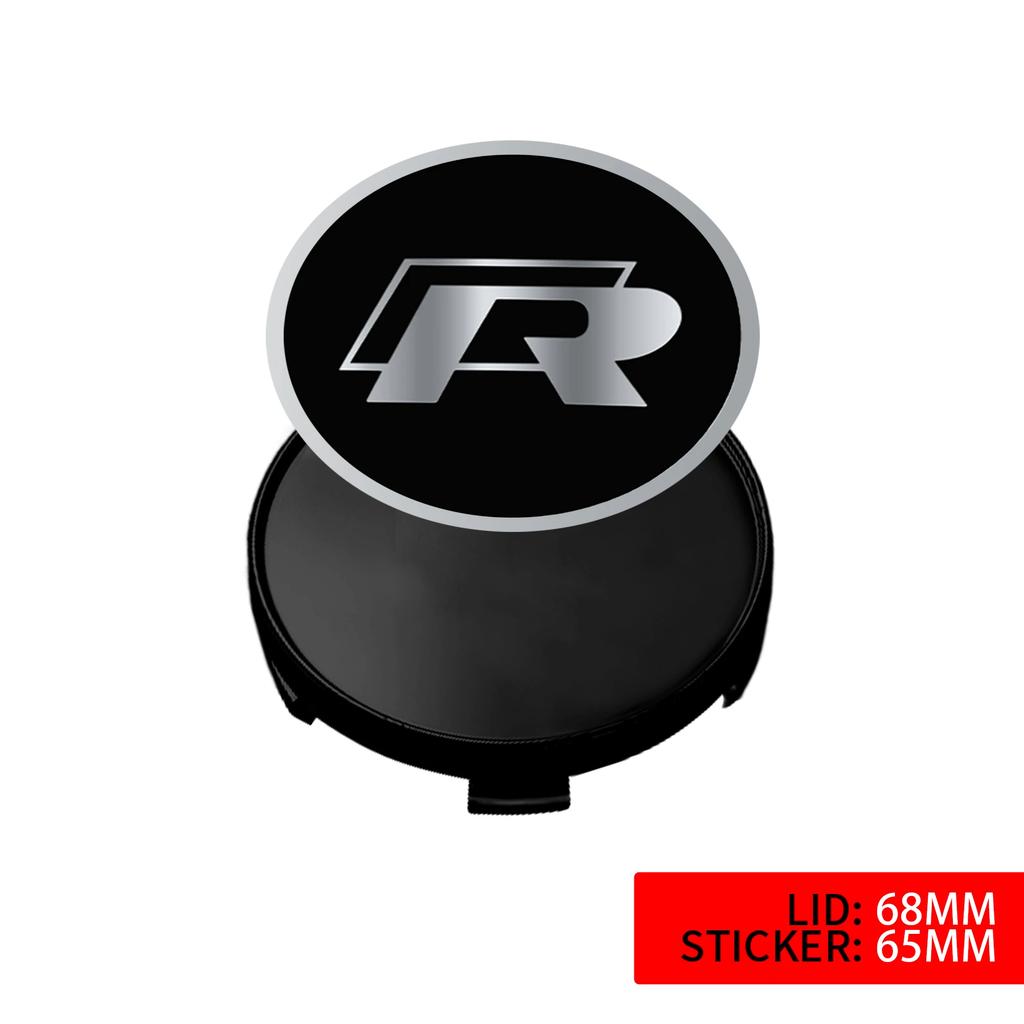 IMNOV1 VW GTI GOLF 2026 Hot For VW VOLKSWAGEN 4PCS 60MM/ 63MM/68 MM Car Wheel Center Hub Caps Tire Rim Covers Auto Accessories For Volk