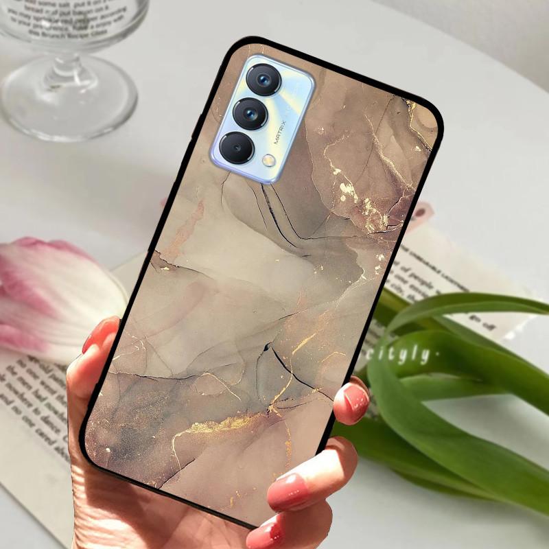 Для чехла Realme GT Master Case Edition Животные Мультфильмы Мягкий Силикон Funda для Телефона Realme GT Master Explorer Чехол Черный Coque
