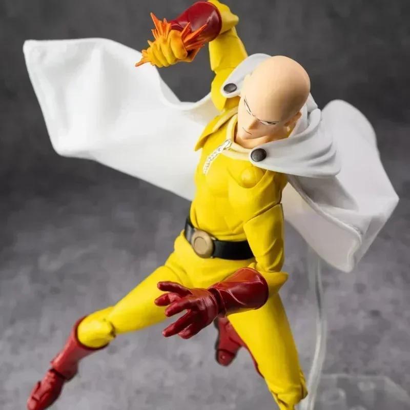 NEW In Stock Kaiyodo Revoltech Amazing Yamaguchi One Punch Man Saitama Anime Action Figures Ko Model Collection Toys Kids Gifts