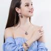 High-end Three-piece Jewelry Necklace Ring Earrings Jewelry Set