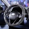 Универсальный автомобильный чехол на руль со стразами и кристаллами и бриллиантами, защитный чехол на руль со сверкающими бриллиантами