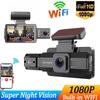 Камера 1080P для автомобиля WIFI APP с двумя объективами, видеорегистратор для автомобилей, передняя и внутренняя камера для автомобиля, автомобильный аксессуар