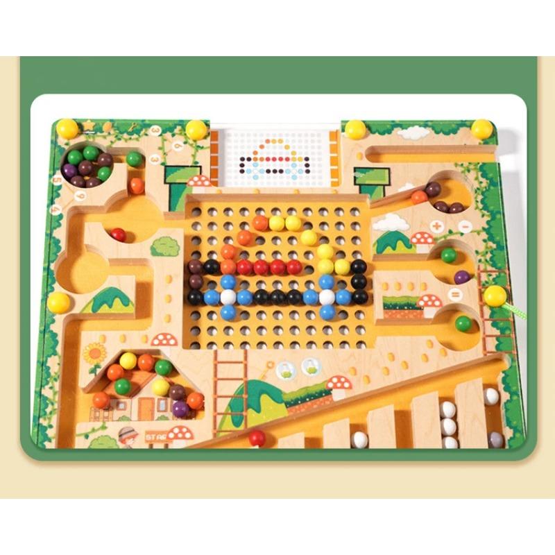 Магнитные сортировочные игры Монтессори Пазл Игрушки Лабиринт Доска Обучение Цвету Счету Классификация Чисел Деревянные Развивающие Игрушки