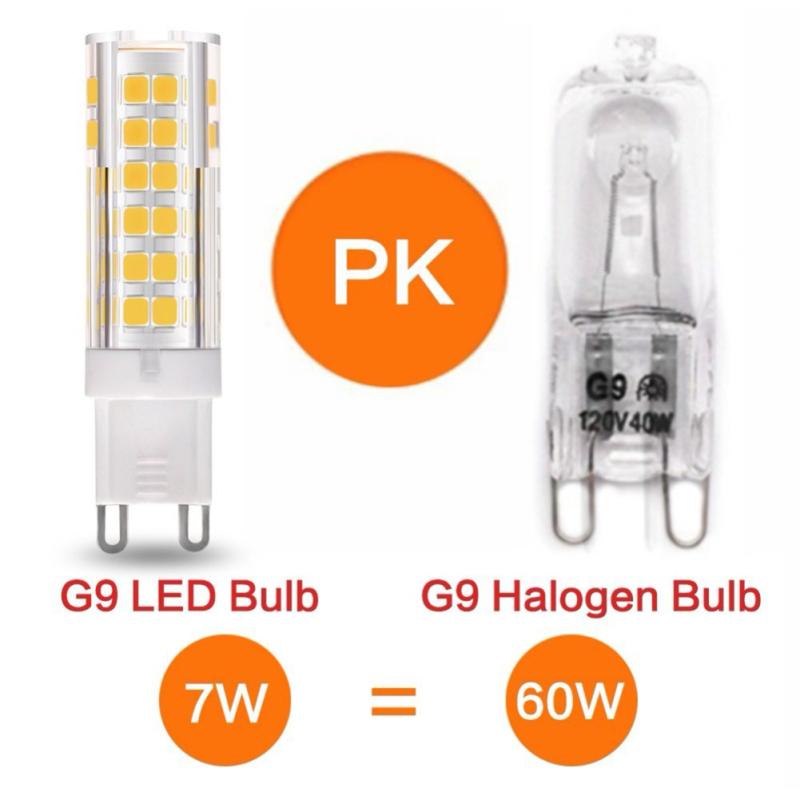 Лампа G9 75 светодиодов 7 Вт 220-240 В 2835smd 450 лм Высокая яркость Энергосберегающая Долговечная Лампа