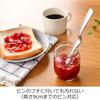 Oaks Raye Jam Spatula Made in LS1565 Table-Friendly Spoon, Silver, Japan,